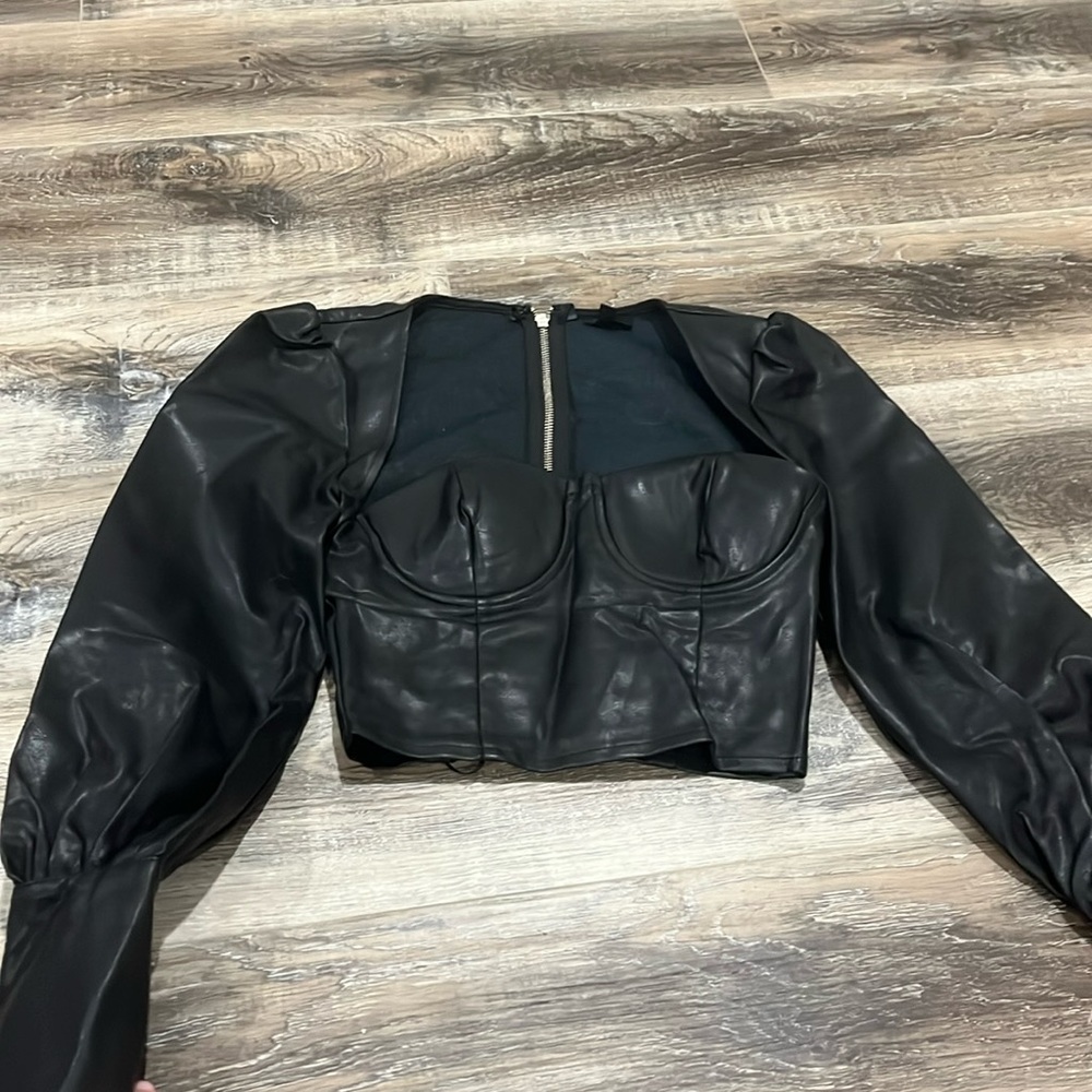Leather NBD Blouse